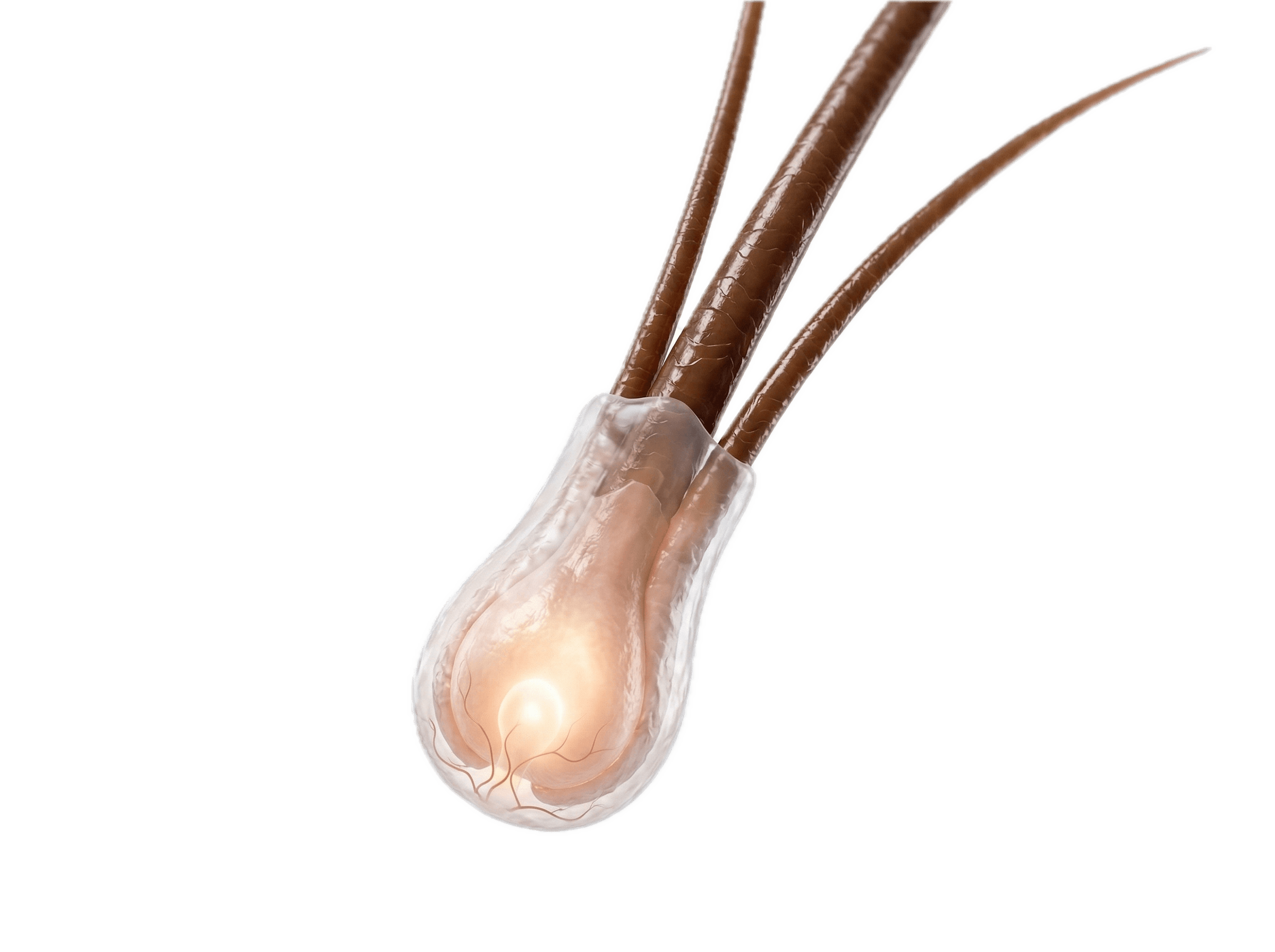 Illustration of a follicular unit (graft).